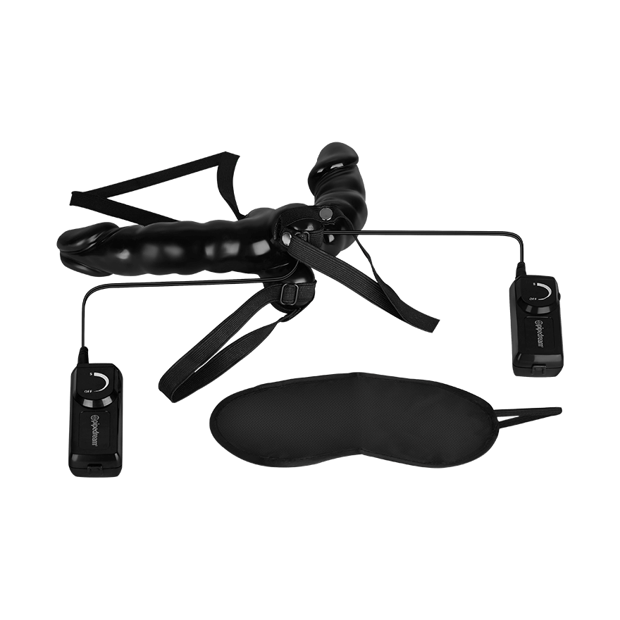 Vibr. Double Delight Strap-On, 32,5 cm Sex-Spielzeuge online kaufen