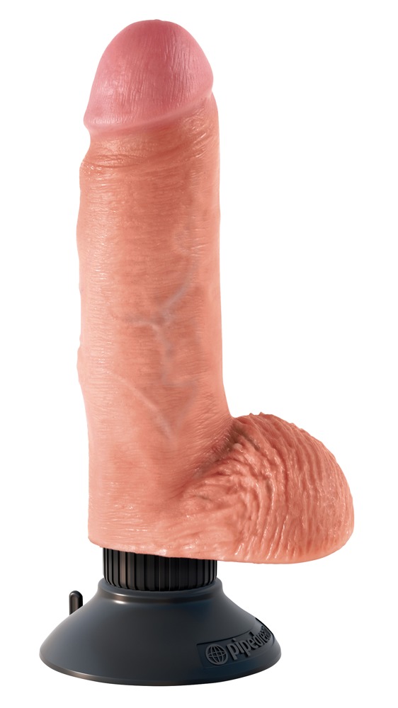 Vibrator „7" Vibrating Cock with Balls“, 13,3 cm Vibrator online kaufen