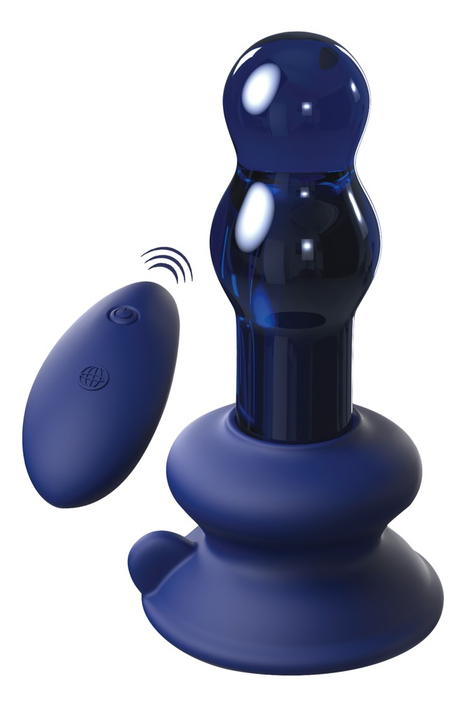 Vibrator „No. 83“ aus Glas mit kabelloser Fernbedienung, 10 Vibrationsmodi, abnehmbarer Saugfuß Vibrator online kaufen