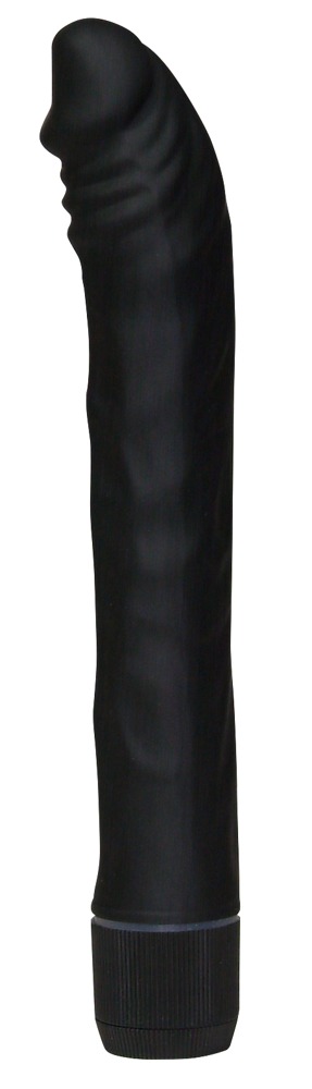 Vibrator „Noir“, 19 cm, stufenlose Vibration, leicht gebogen Vibrator online kaufen