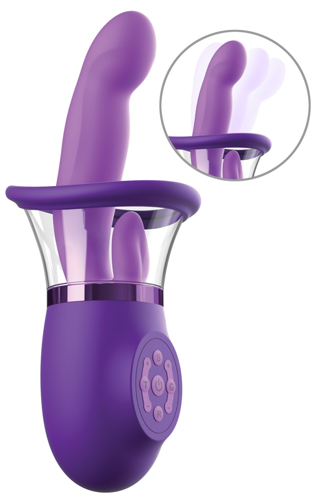 Vibrator „Ultimate Pleasure Pro Plus“ mit Saugschale und Vibro-Zunge Vibrator online kaufen