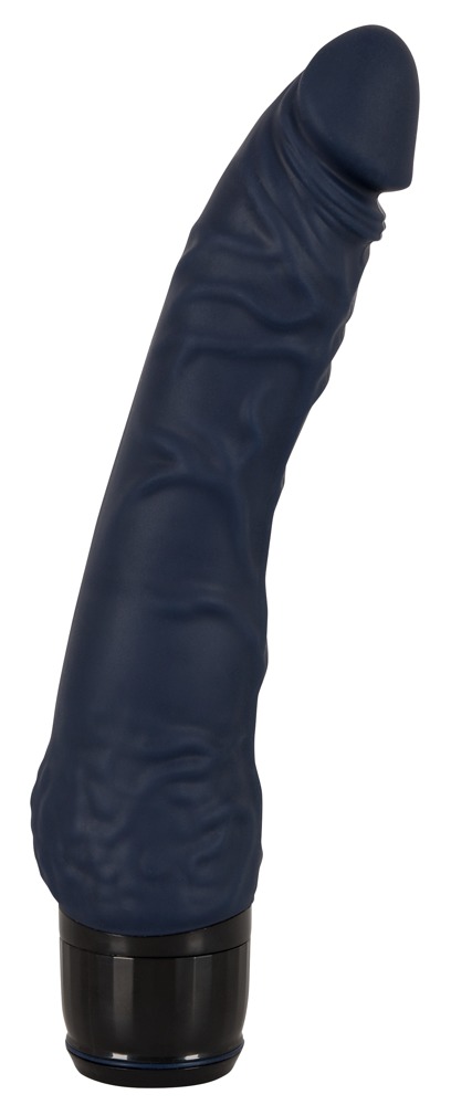 Vibrator „Vibra Lotus Penis“, 20 cm, mit 7 Vibrationsstufen, stark geädert, grau Vibrator online kaufen