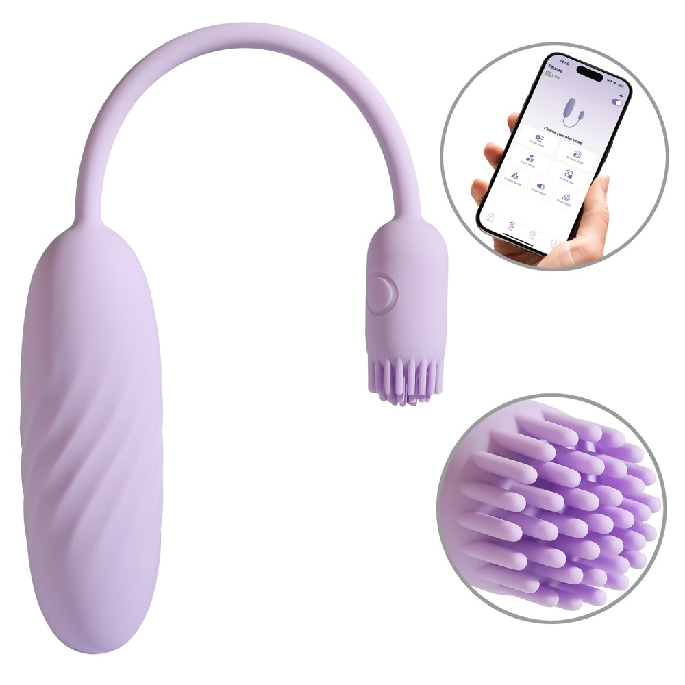 Vibro-Ei „Plume“ mit flexiblem Vibro-Bürstchen Sex-Spielzeuge online kaufen Vibro-Ei „Plume“ mit flexiblem Vibro-Bürstchen Sex-Spielzeuge online kaufen