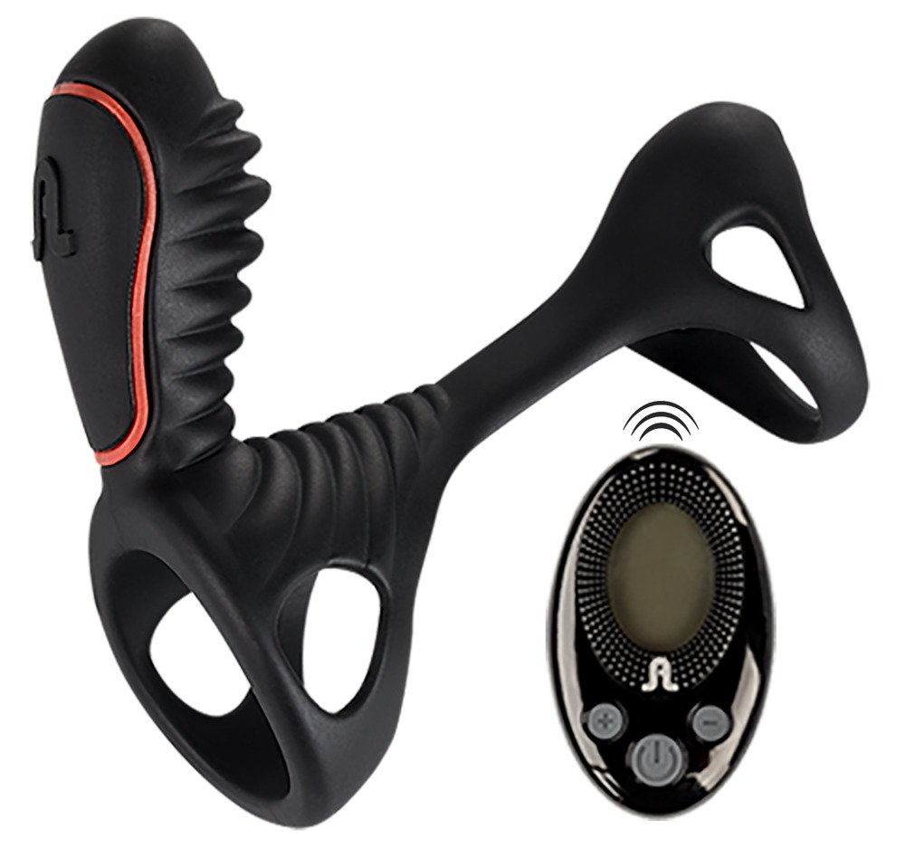 Vibropenisring "Gladiator" mit 10 Vibrationsrhythmen, wiederaufladbar Sex-Spielzeuge online kaufen