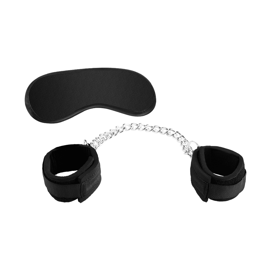 Weiche Fesseln mit Augenmaske BDSM online kaufen